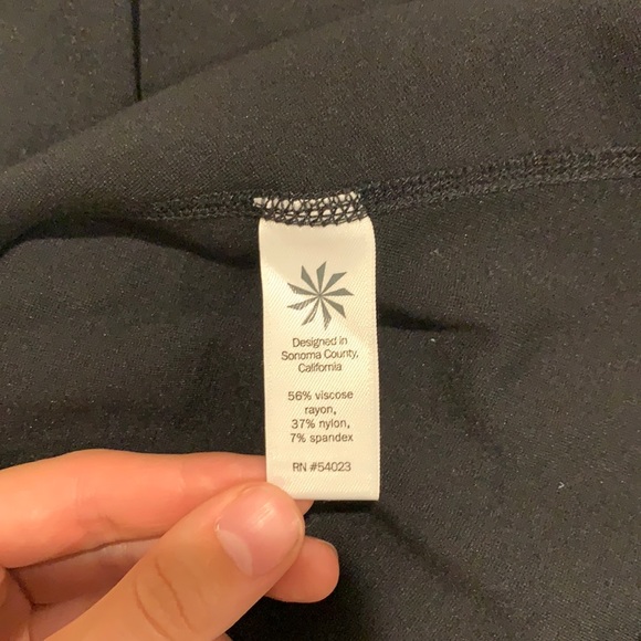 Black Athleta En Route Fit Flare A-Line Dress - Picture 5 of 9